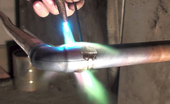 Сварка медного прутка. Фото 1